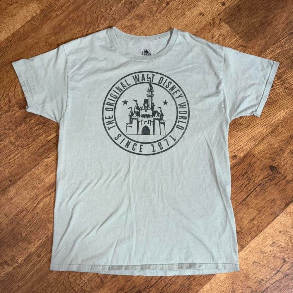 Disney light green faded graphic t-shirt